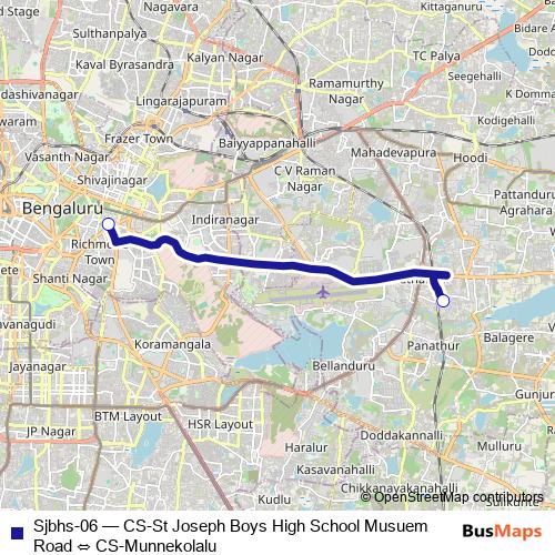 Sjbhs-06 bus Line Map