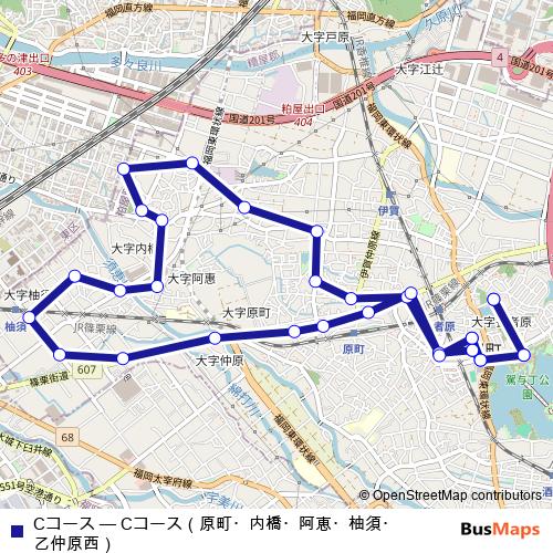 Cコース bus Line Map