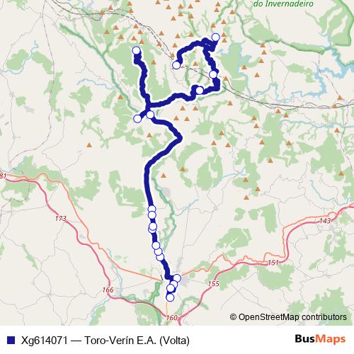 Xg614071 bus Line Map