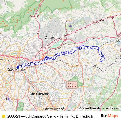 2666-21 bus Line Map