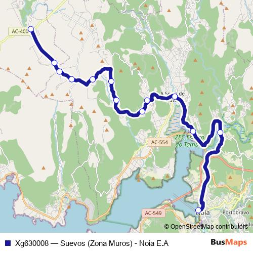 Xg630008 bus Line Map