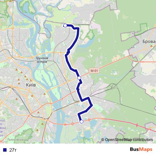27т bus Line Map