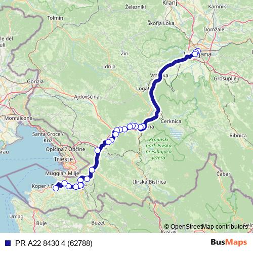 PR A22 8430 4 (62788) bus Line Map