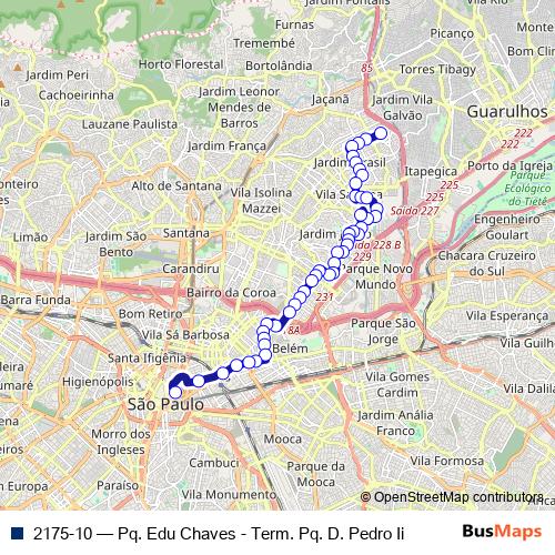 2175-10 bus Line Map