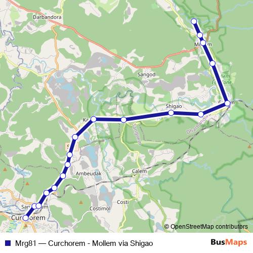 Mrg81 bus Line Map