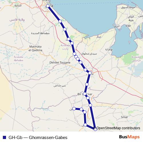 GH-Gb bus Line Map