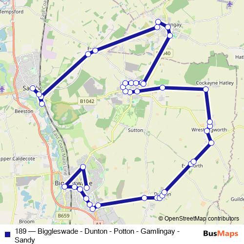 189 bus Line Map