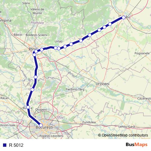 R 5012 rail Line Map