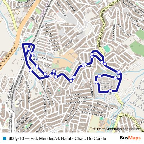 606y-10 bus Line Map