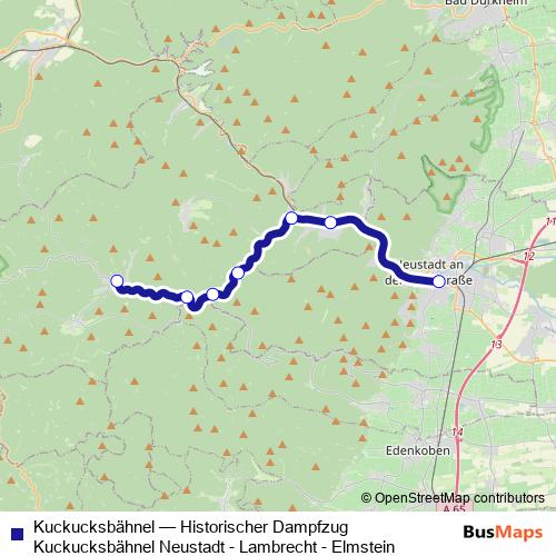 Kuckucksbähnel rail Line Map
