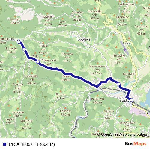 PR A18 0571 1 (60437) bus Line Map