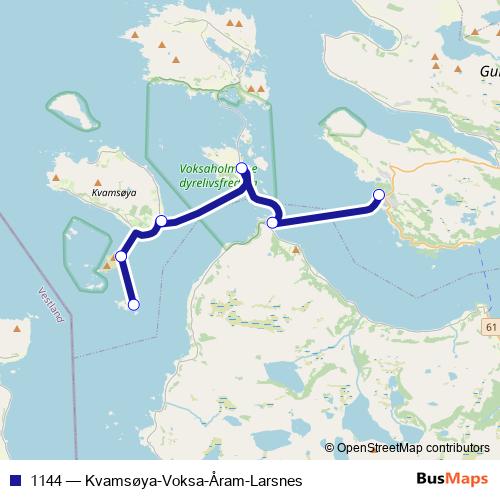 1144 ferry Line Map