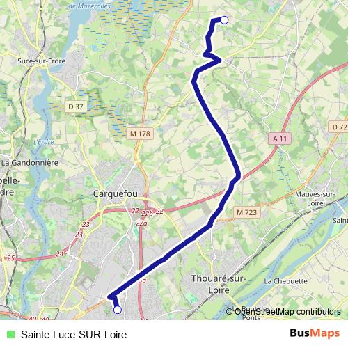 Sainte-Luce-SUR-Loire bus Line Map