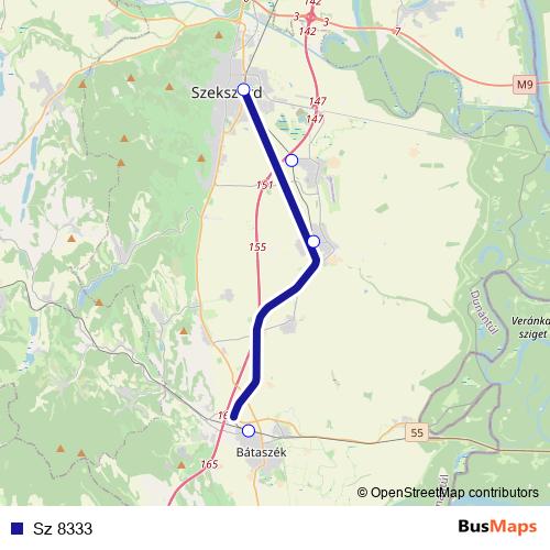 Sz 8333 rail Line Map