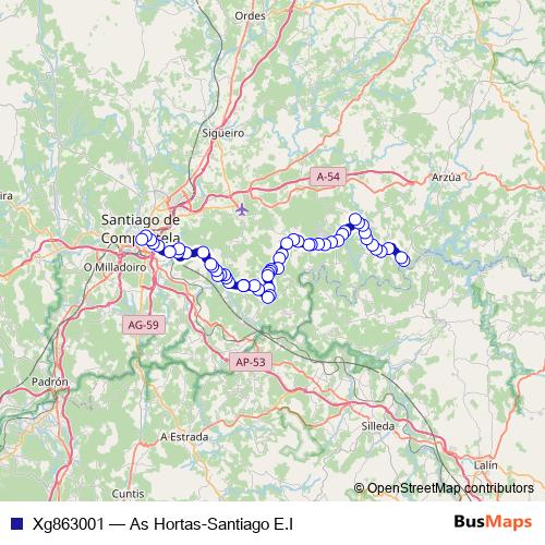 Xg863001 bus Line Map
