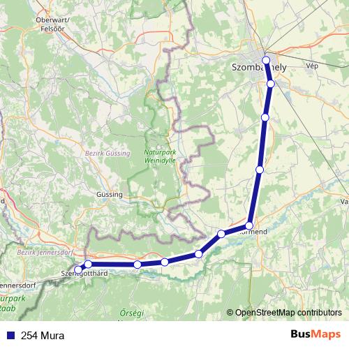 254 Mura rail Line Map