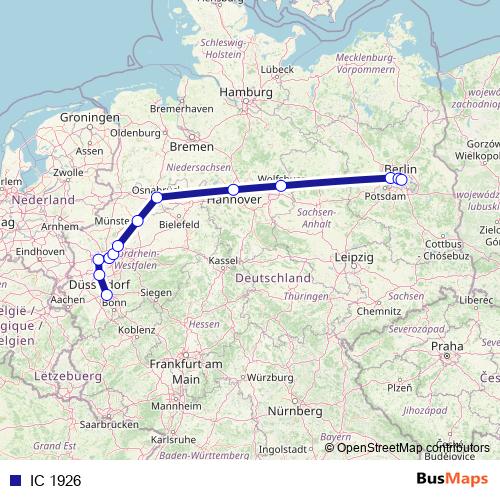 IC 1926 rail Line Map
