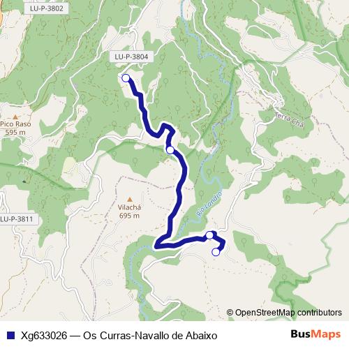 Xg633026 bus Line Map