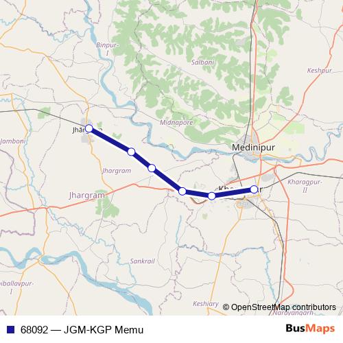68092 rail Line Map