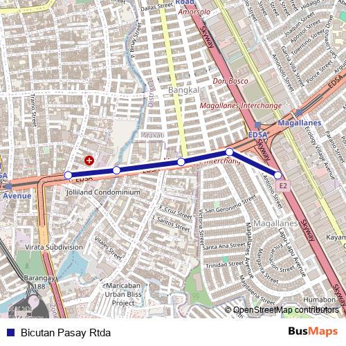 Bicutan Pasay Rtda bus Line Map