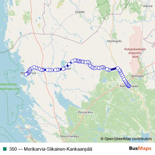 350 bus Line Map
