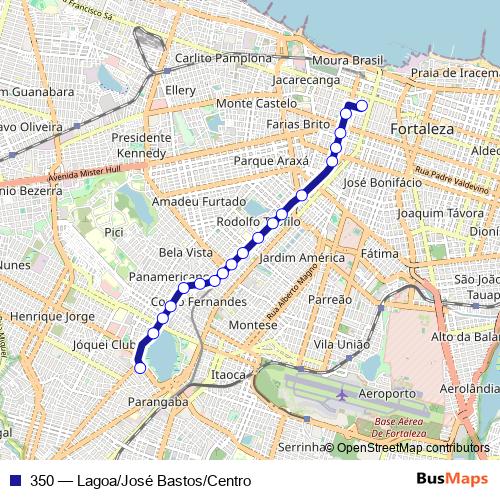 350 bus Line Map