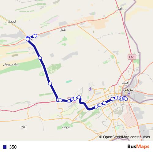 350 bus Line Map
