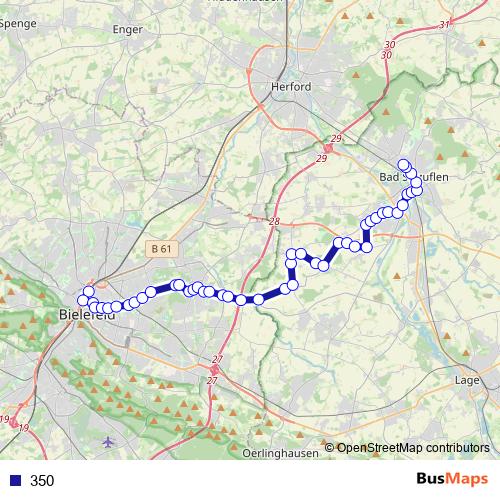 350 bus Line Map