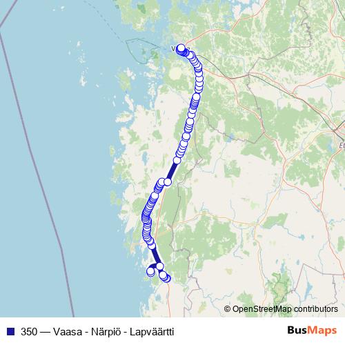 350 bus Line Map
