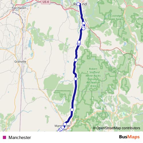 Manchester bus Line Map