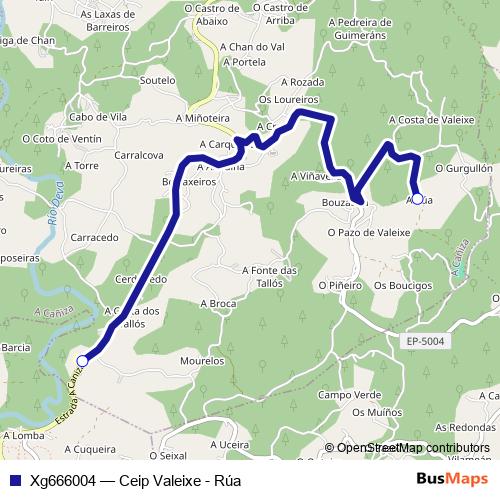Xg666004 bus Line Map