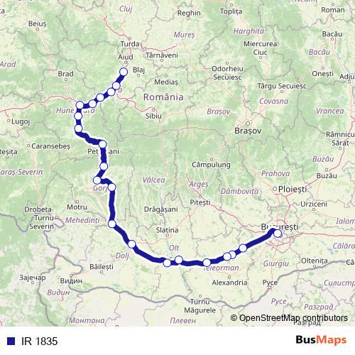 IR 1835 rail Line Map