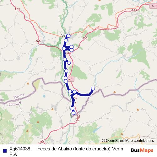 Xg614038 bus Line Map