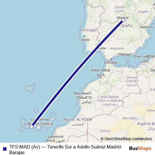 TFS-MAD (Av) air Line Map