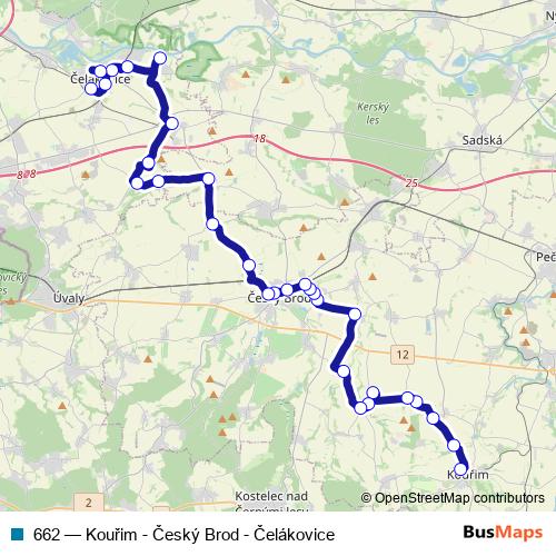 662 bus Line Map
