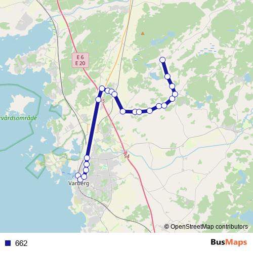 662 bus Line Map