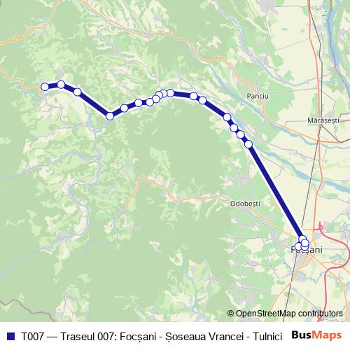 T007 bus Line Map