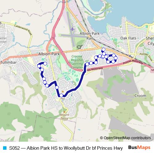 S052 bus Line Map