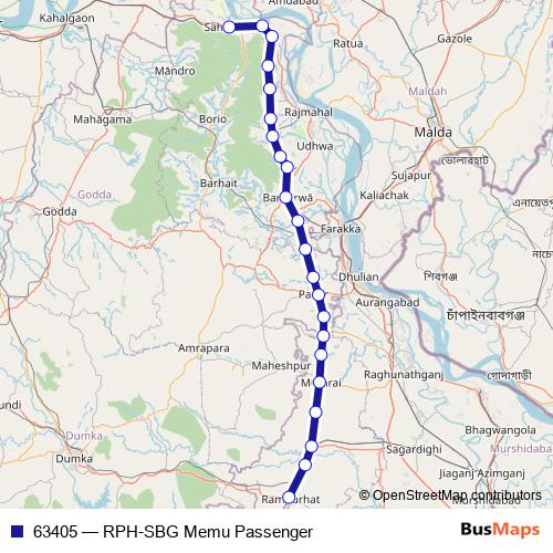 63405 rail Line Map