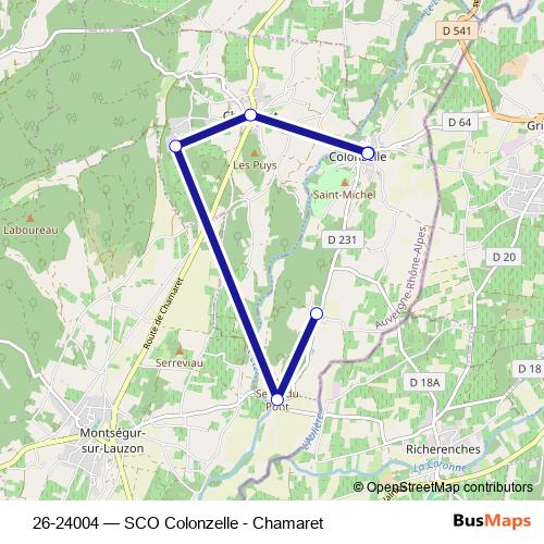 26-24004 bus Line Map