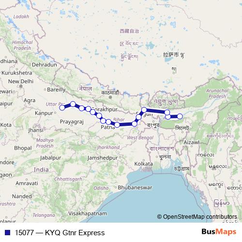15077 rail Line Map