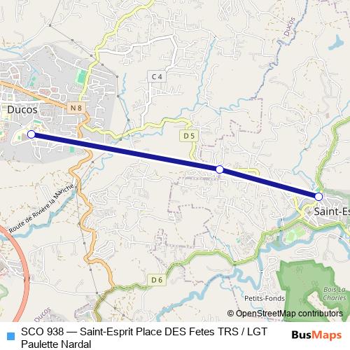 SCO 938 bus Line Map
