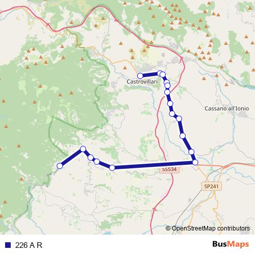 226 A R bus Line Map
