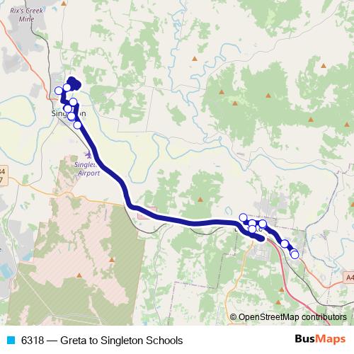 6318 bus Line Map