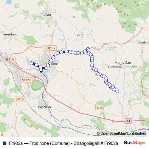 Fr902a bus Line Map