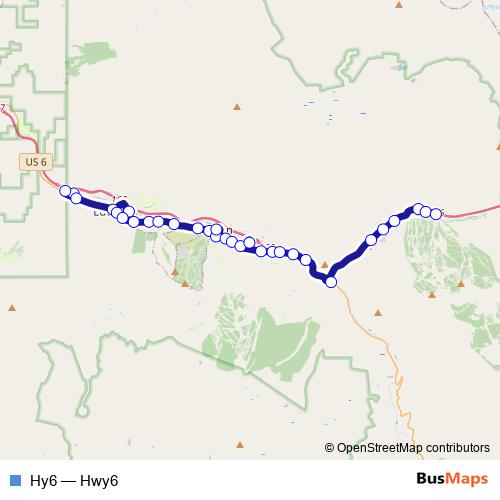 Hy6 bus Line Map