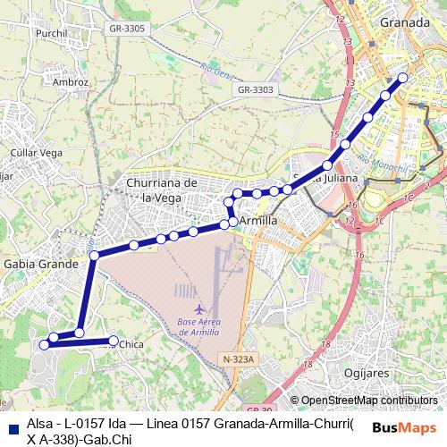 Alsa - L-0157 Ida bus Line Map