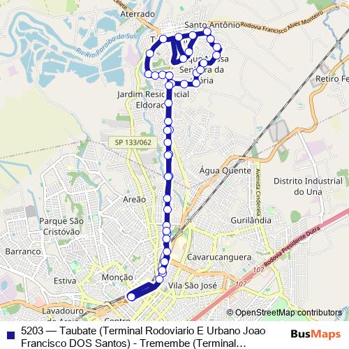 5203 bus Line Map