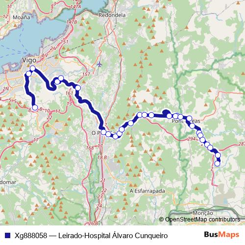 Xg888058 bus Line Map