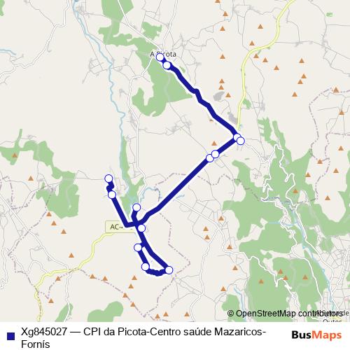 Xg845027 bus Line Map